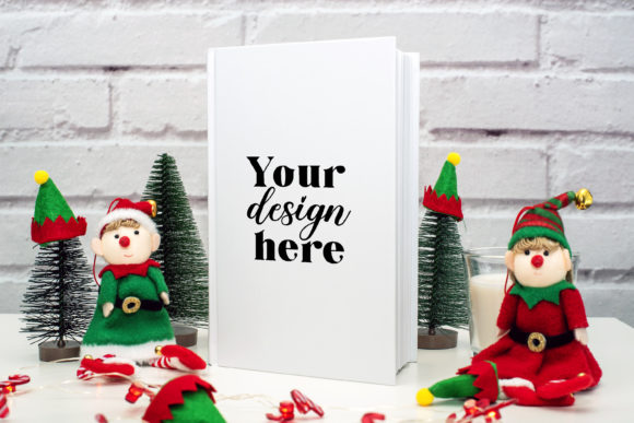 Book Cover Mockup Elf Mockup 107 for Graphics and Book Amp Projects