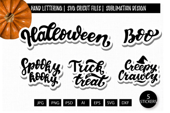 Halloween Quotes Kids Party Stickers for Branding and Packaging