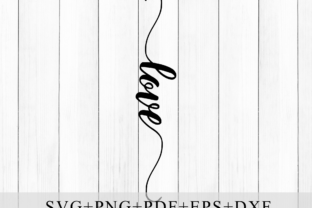 Handwritten Love Script Type for Graphics and Crafts