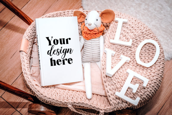 Hardcover Book Mockup for Graphics and Book Amp Projects