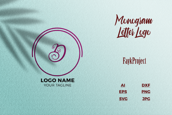 Logo Letter D Purple Texture Mockup for Logos and Graphics