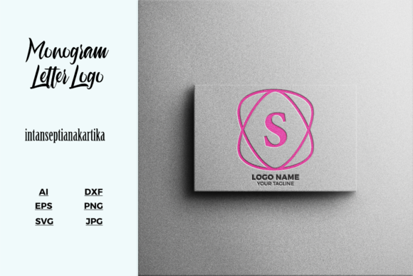 Logo Letter S Pink Mockup Review for Embroidery Projects