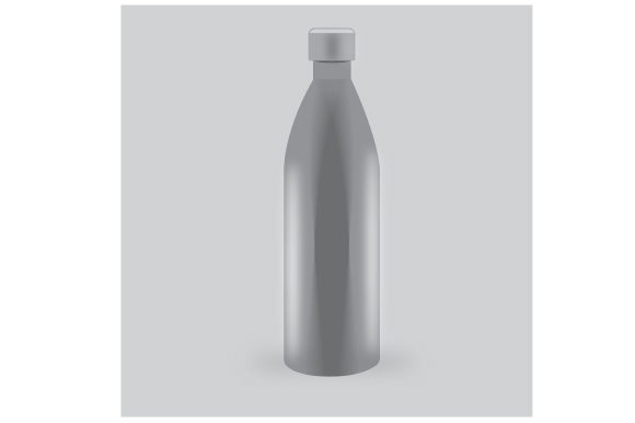 Steel Water Bottle Mockup for Crafts and Designs Amp