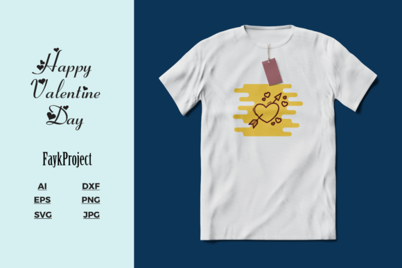 Valentines Day Art Vector Mockup for Handmade Creations