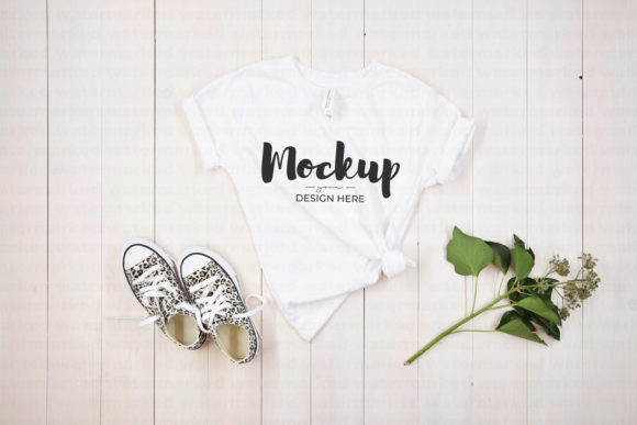 White Kids Shirt Mockup for Graphics & Baby Amp Designs